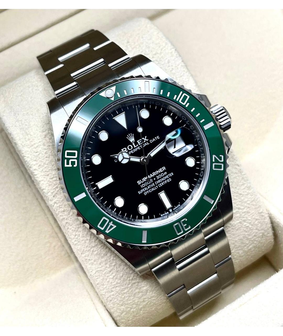 ROLEX Зеленые часы, фото 3