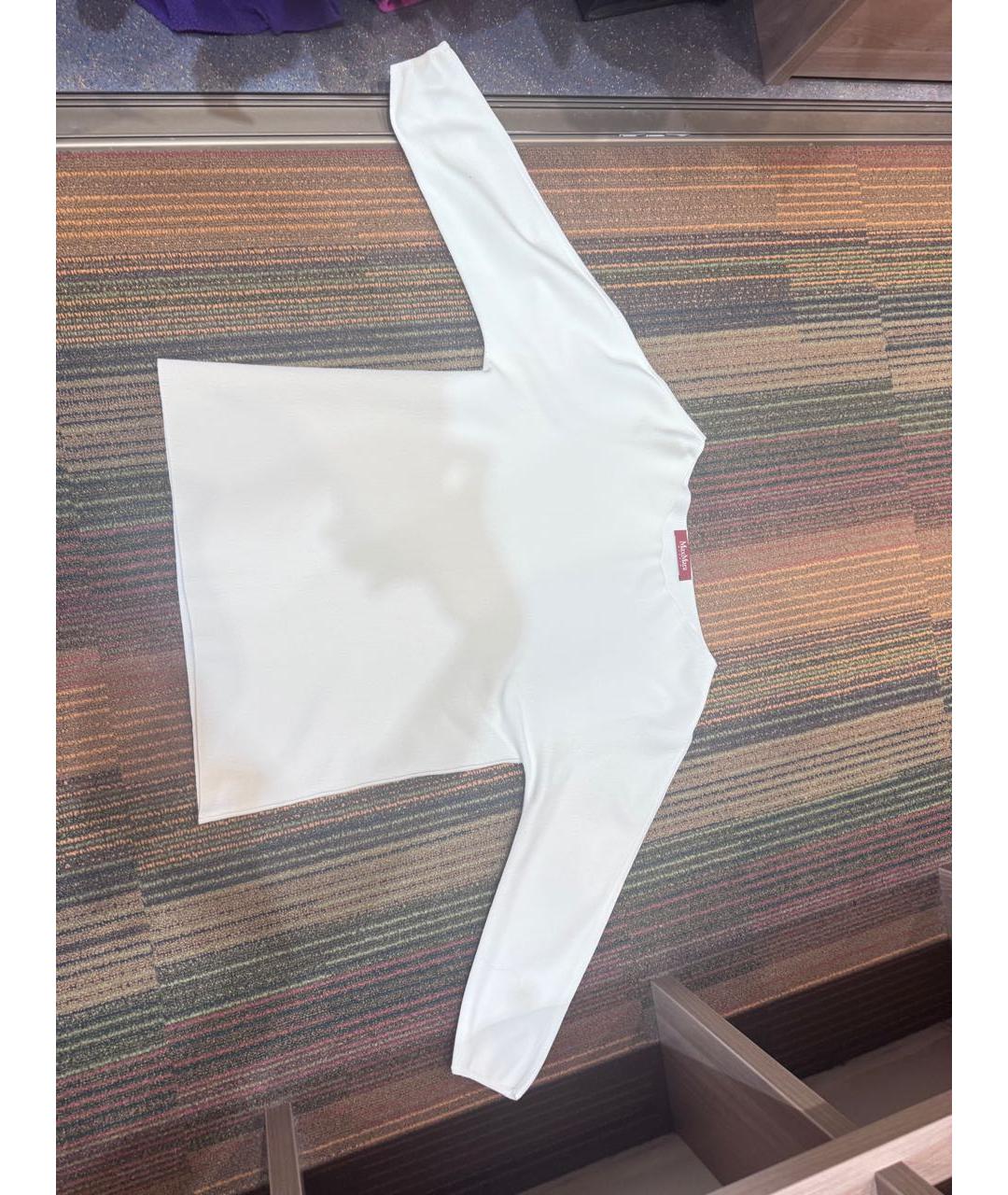 MAX MARA STUDIO Белый кашемировый джемпер / свитер, фото 2