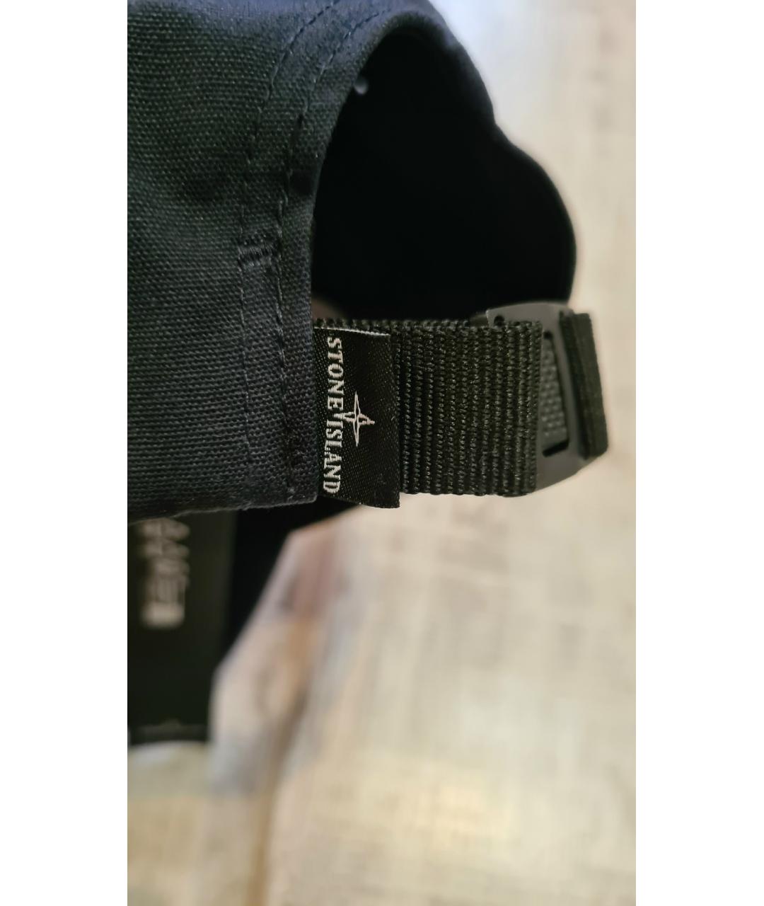 STONE ISLAND Темно-синяя хлопковая кепка/бейсболка, фото 5