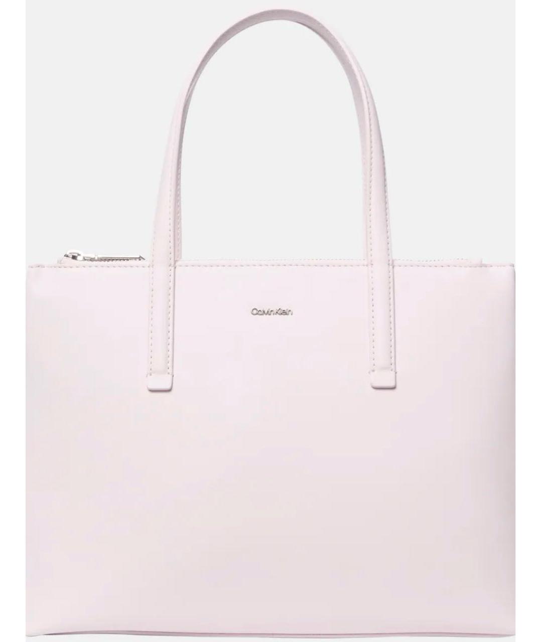 CALVIN KLEIN Розовая сумка тоут из искусственной кожи, фото 2