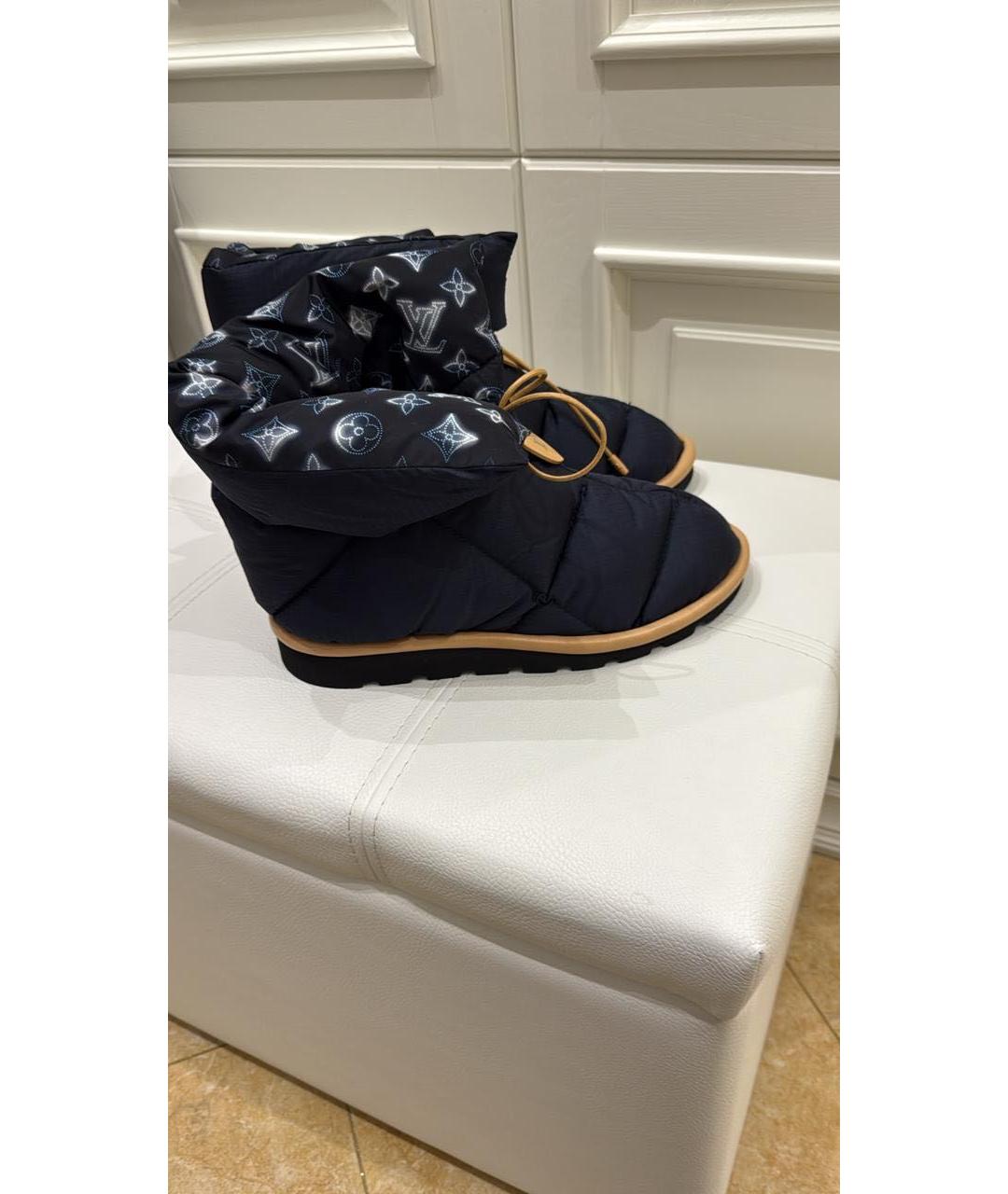 LOUIS VUITTON Темно-синие ботинки, фото 3