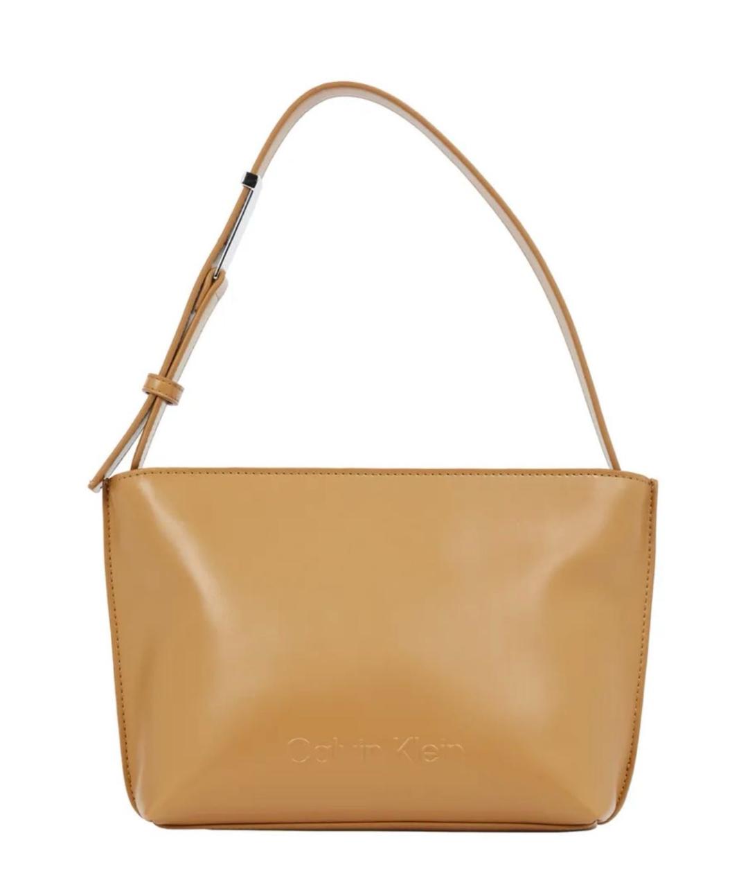CALVIN KLEIN Коричневая сумка через плечо из искусственной кожи, фото 1