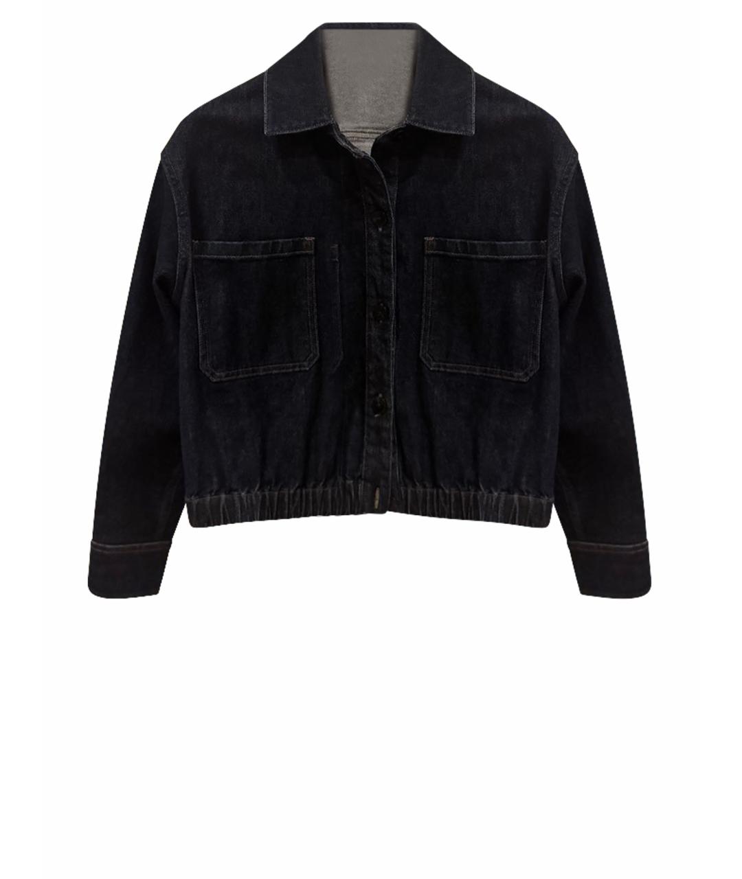 THEORY Темно-синяя хлопковая куртка, фото 1