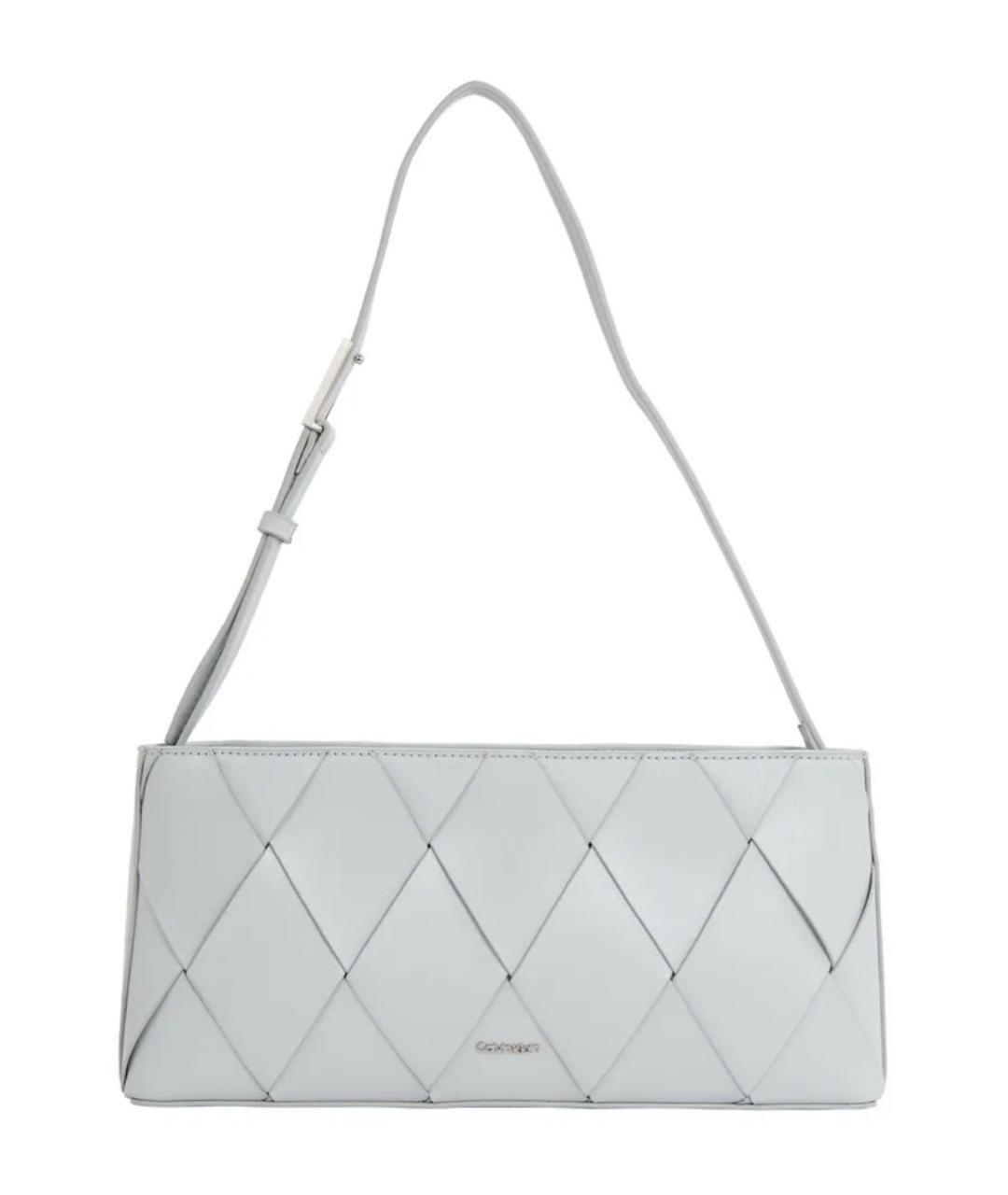 CALVIN KLEIN Серая сумка через плечо из искусственной кожи, фото 1