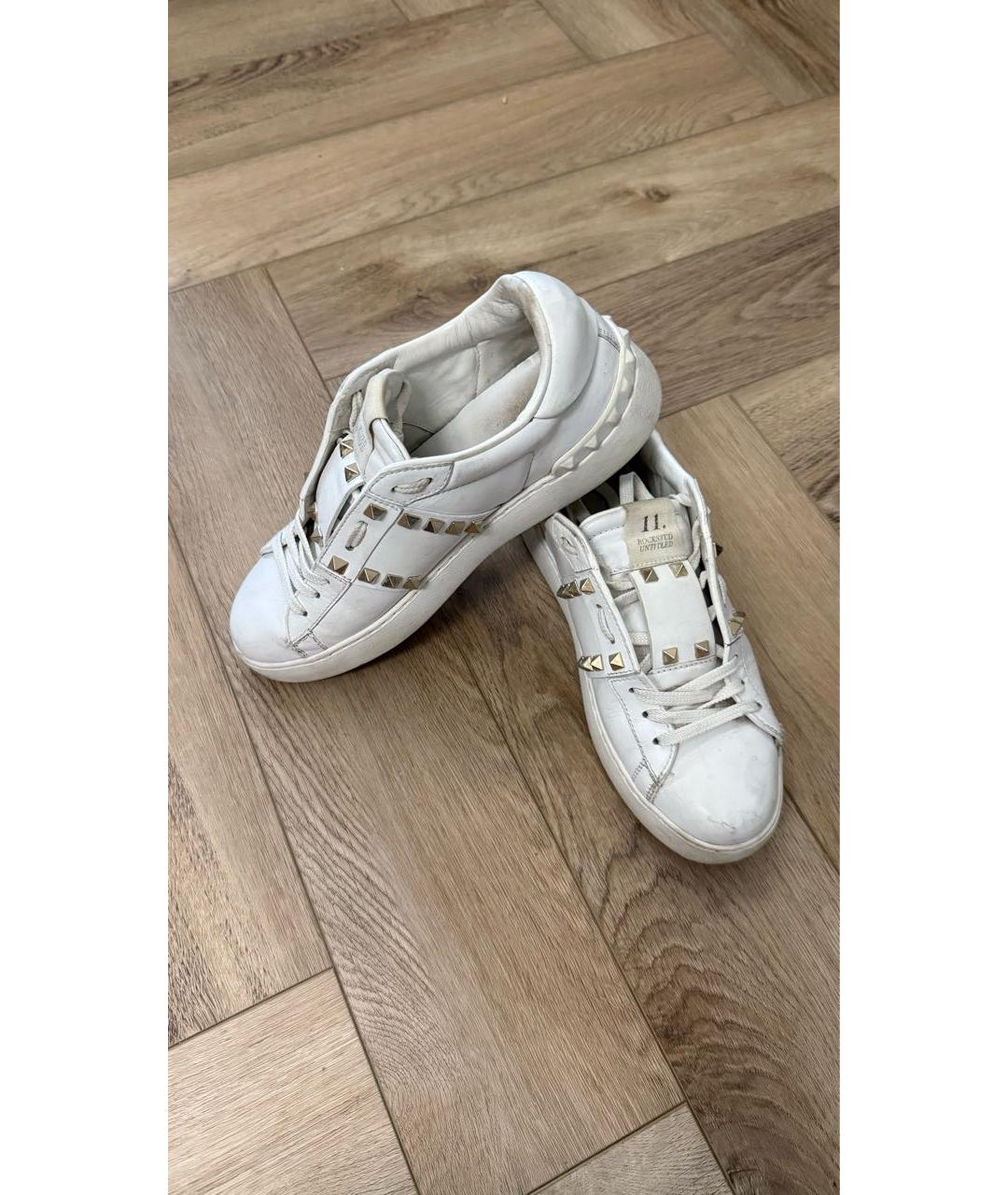 VALENTINO Белые кожаные кеды, фото 5