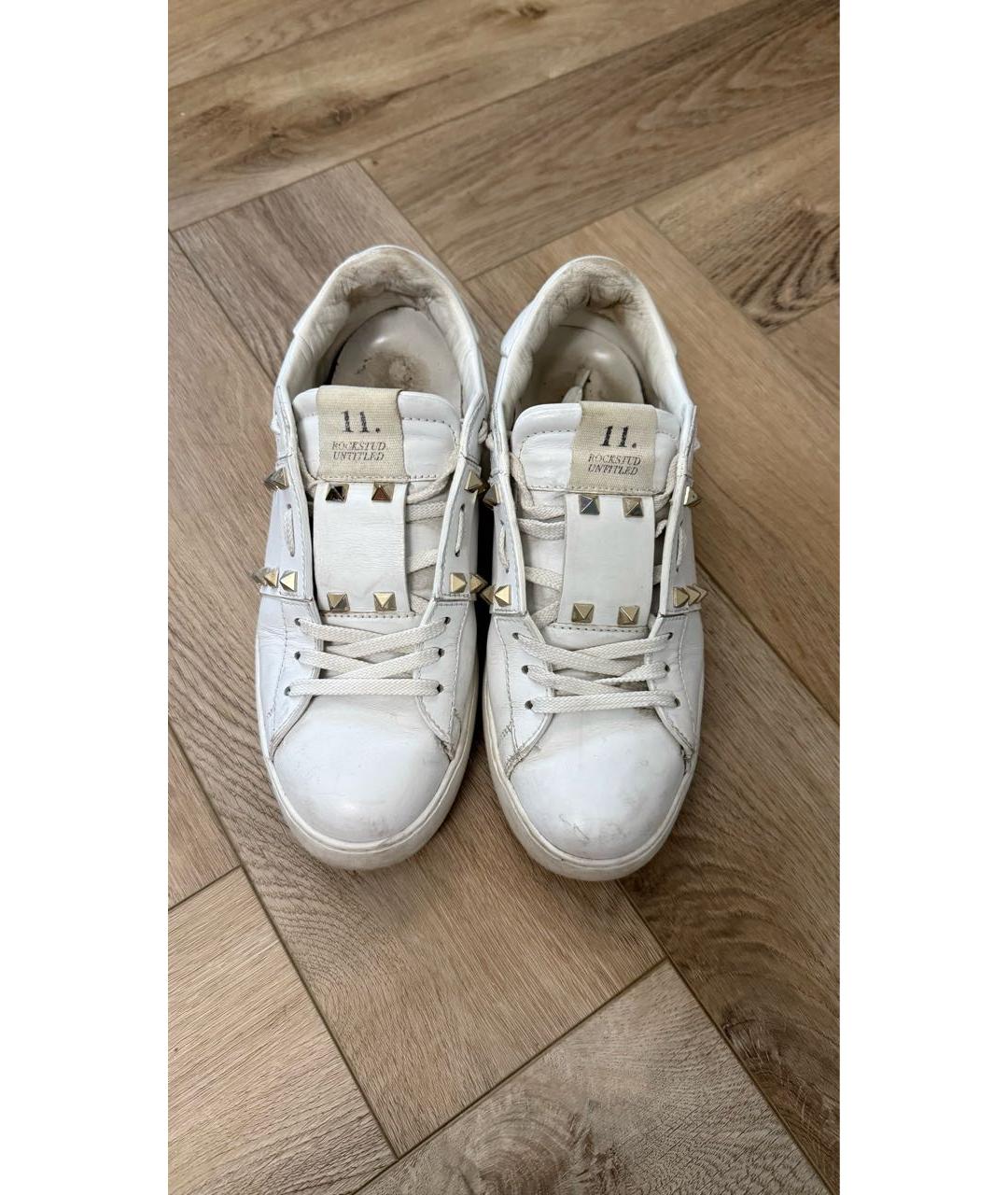 VALENTINO Белые кожаные кеды, фото 2