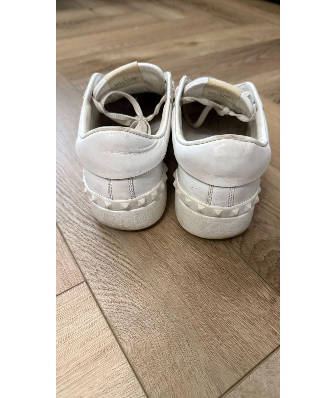 VALENTINO Белые кожаные кеды, фото 4
