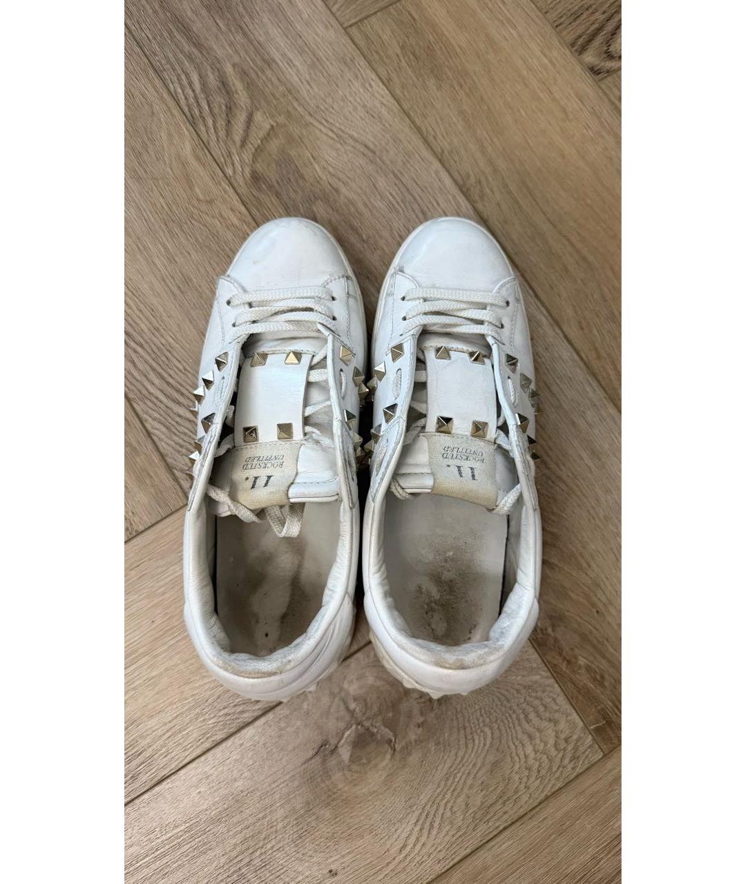 VALENTINO Белые кожаные кеды, фото 3