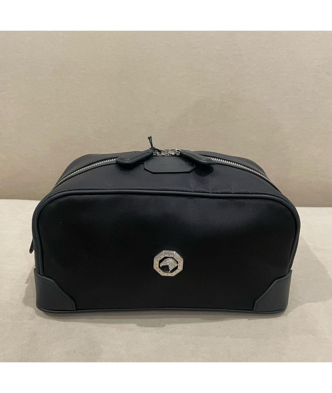 STEFANO RICCI Черная тканевая барсетка, фото 7