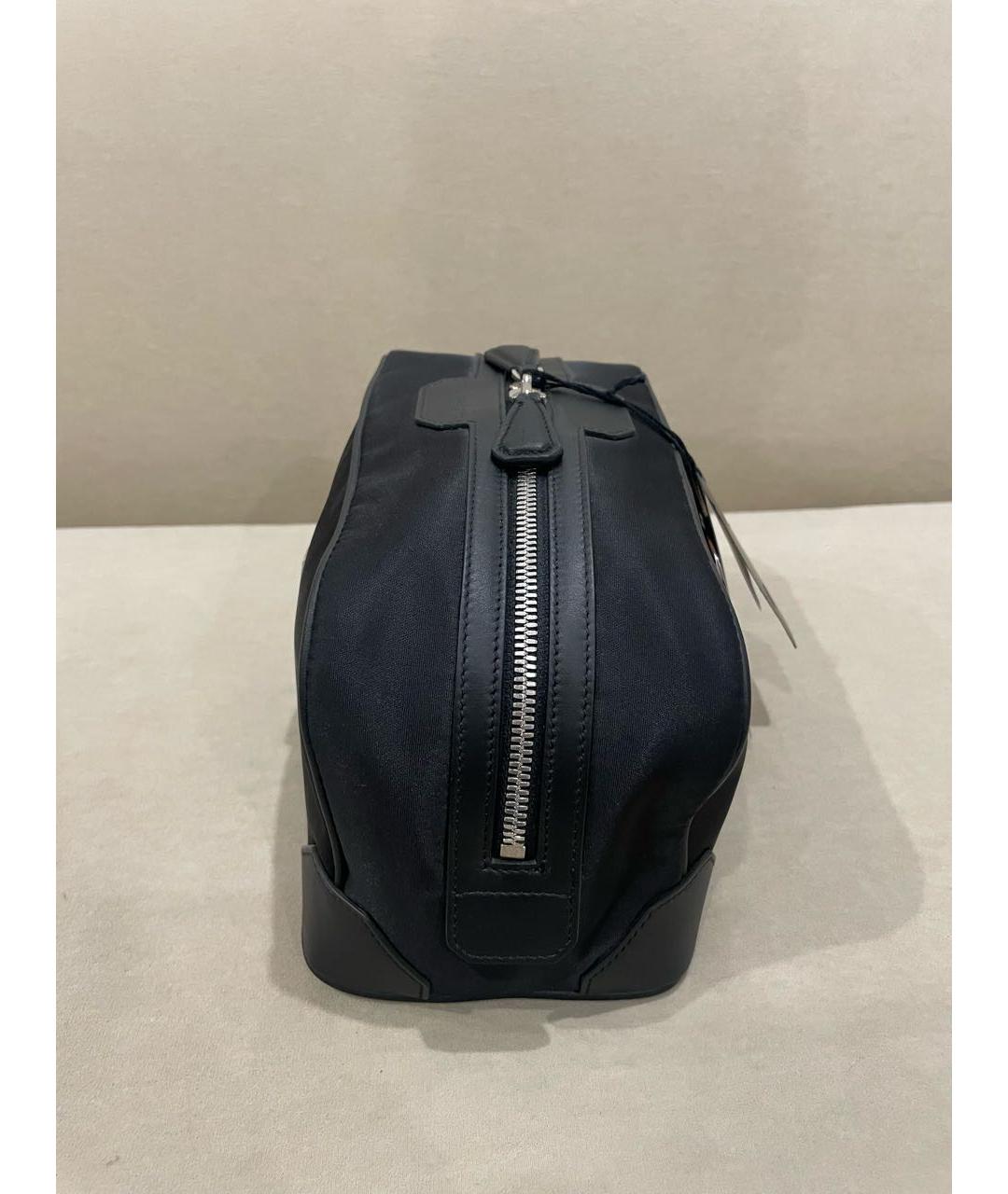 STEFANO RICCI Черная тканевая барсетка, фото 2