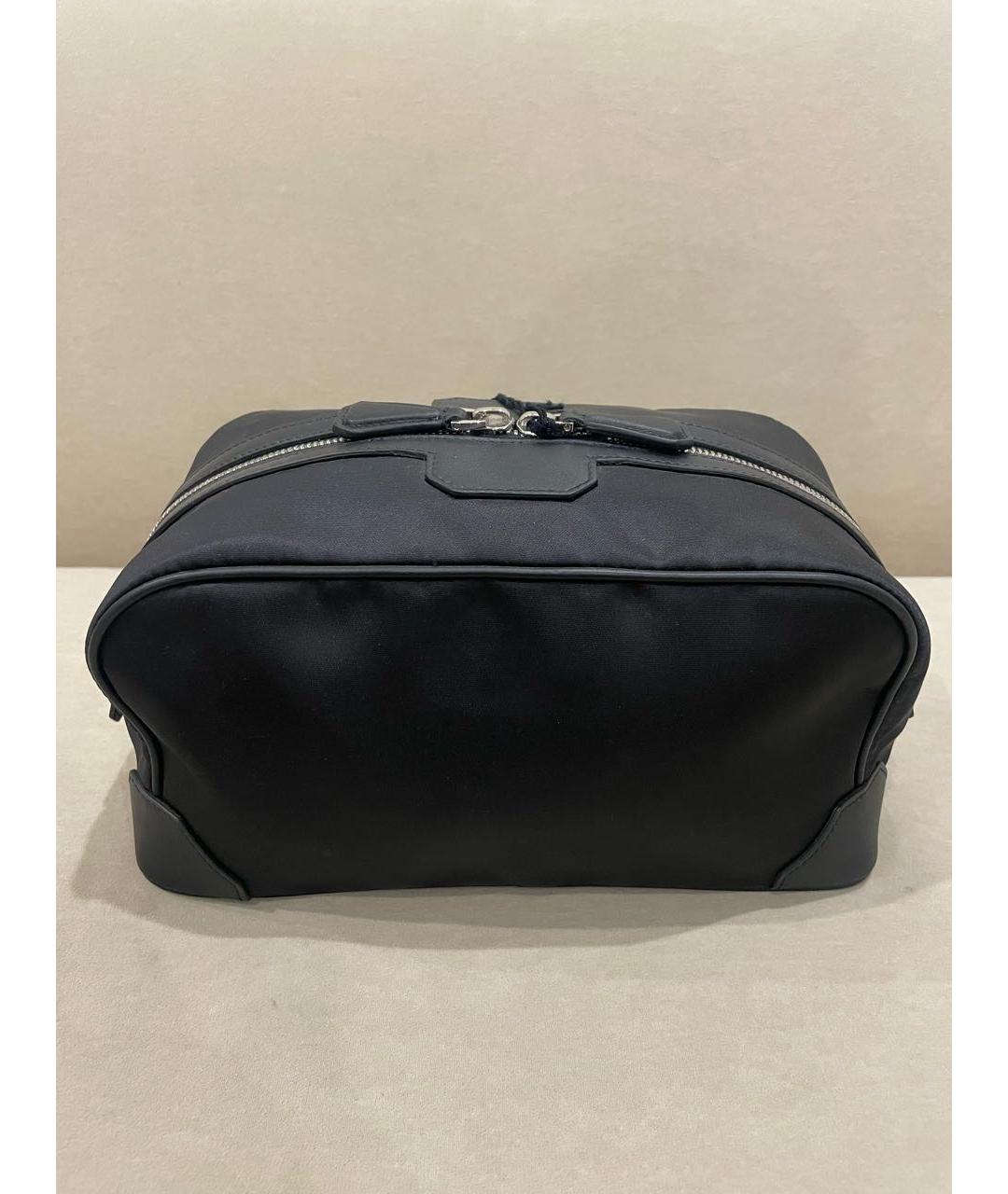 STEFANO RICCI Черная тканевая барсетка, фото 3