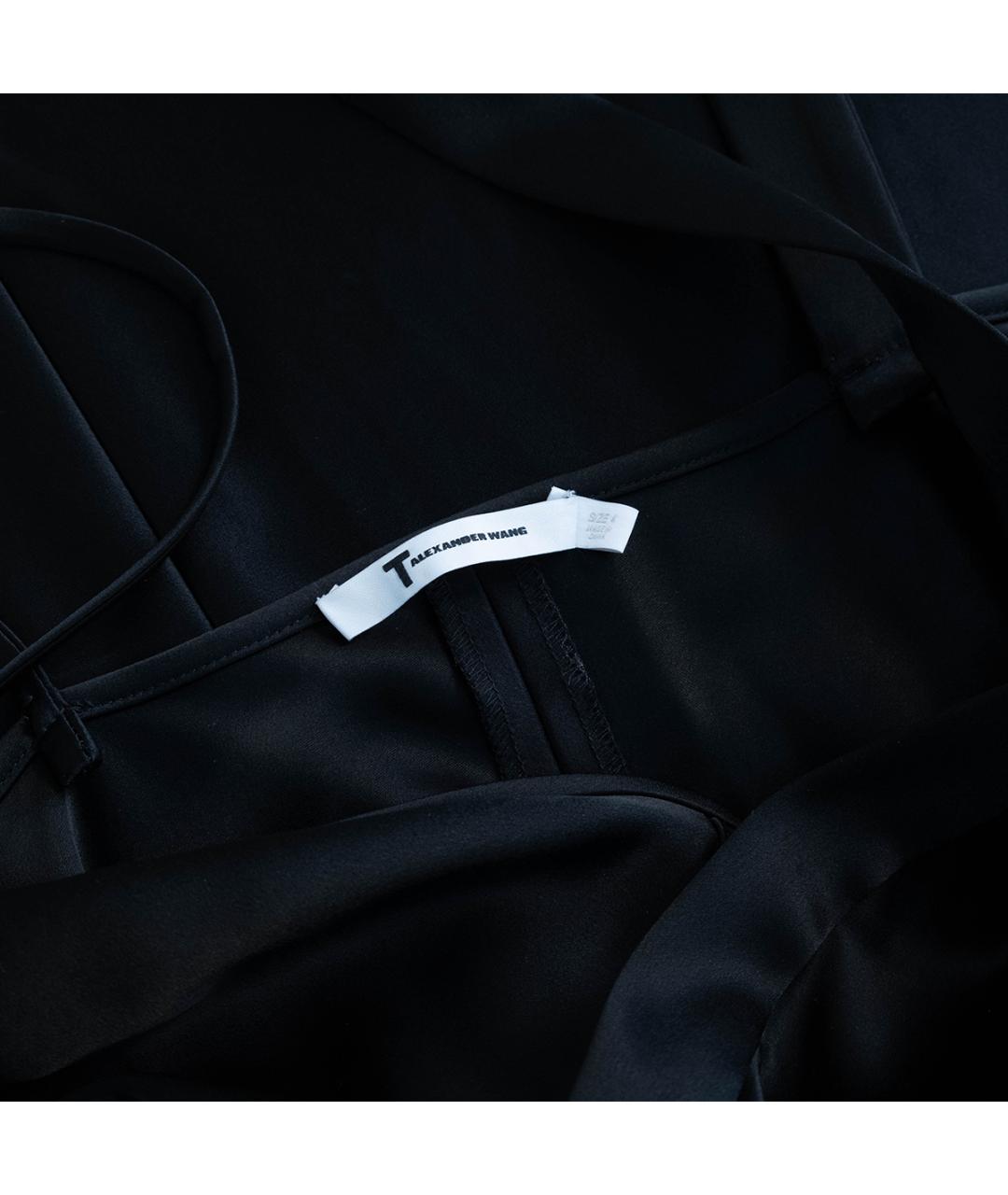 ALEXANDER WANG Черное полиэстеровое повседневное платье, фото 4