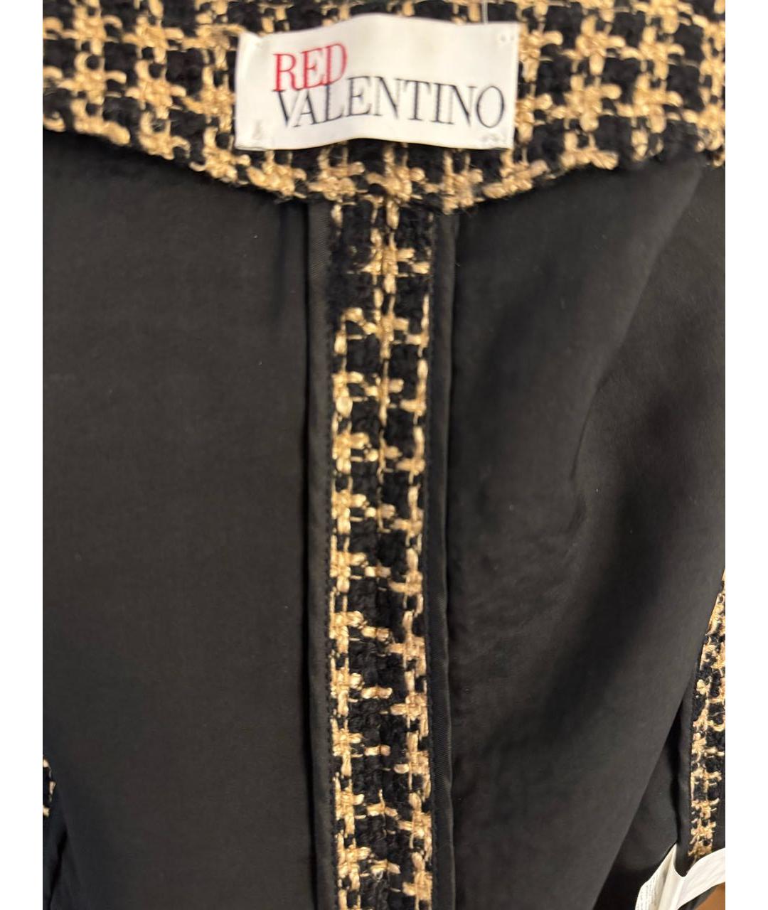 RED VALENTINO Коричневое шерстяное пальто, фото 5