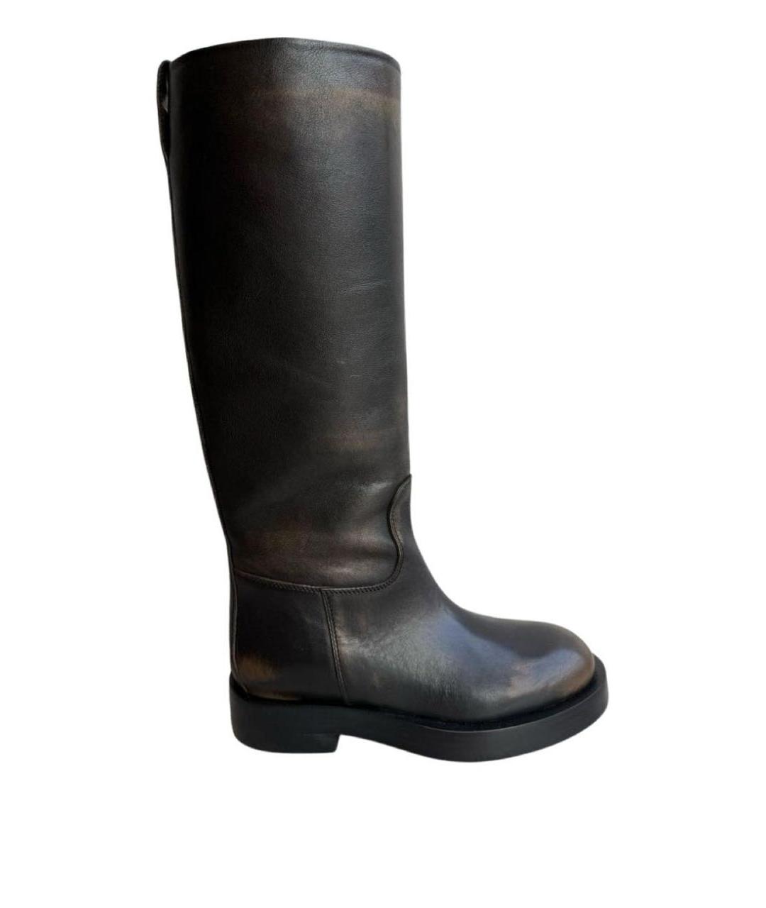 PARIS TEXAS Коричневые кожаные сапоги, фото 1