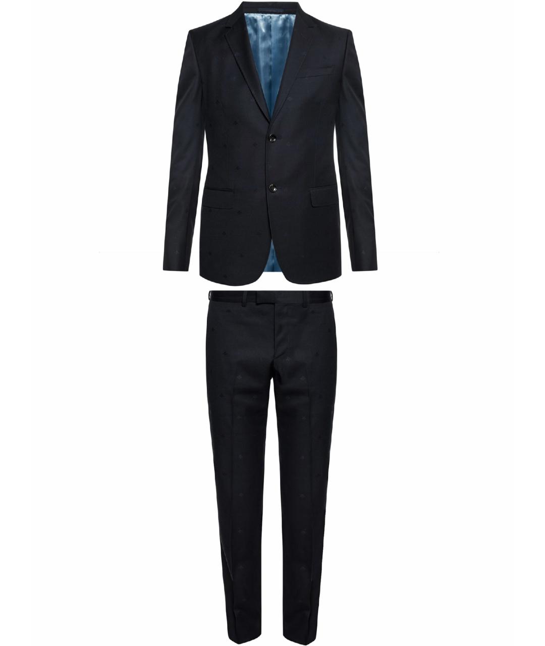 GUCCI Темно-синий классический костюм, фото 1