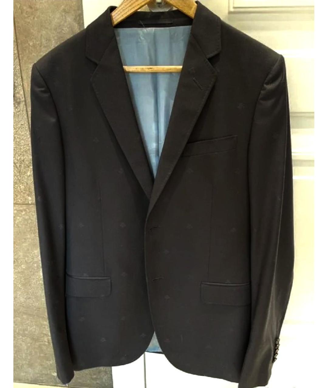 GUCCI Темно-синий классический костюм, фото 8