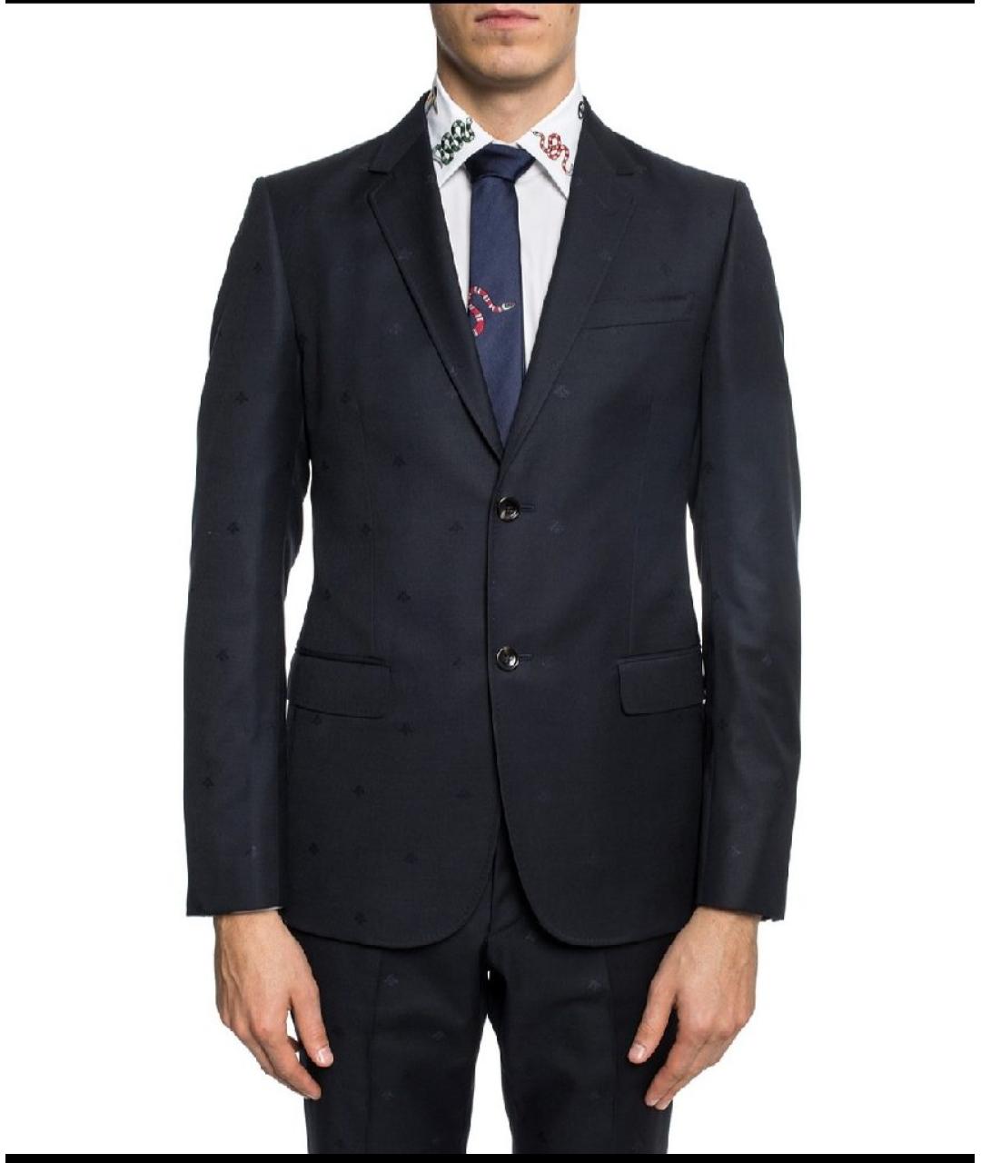 GUCCI Темно-синий классический костюм, фото 5