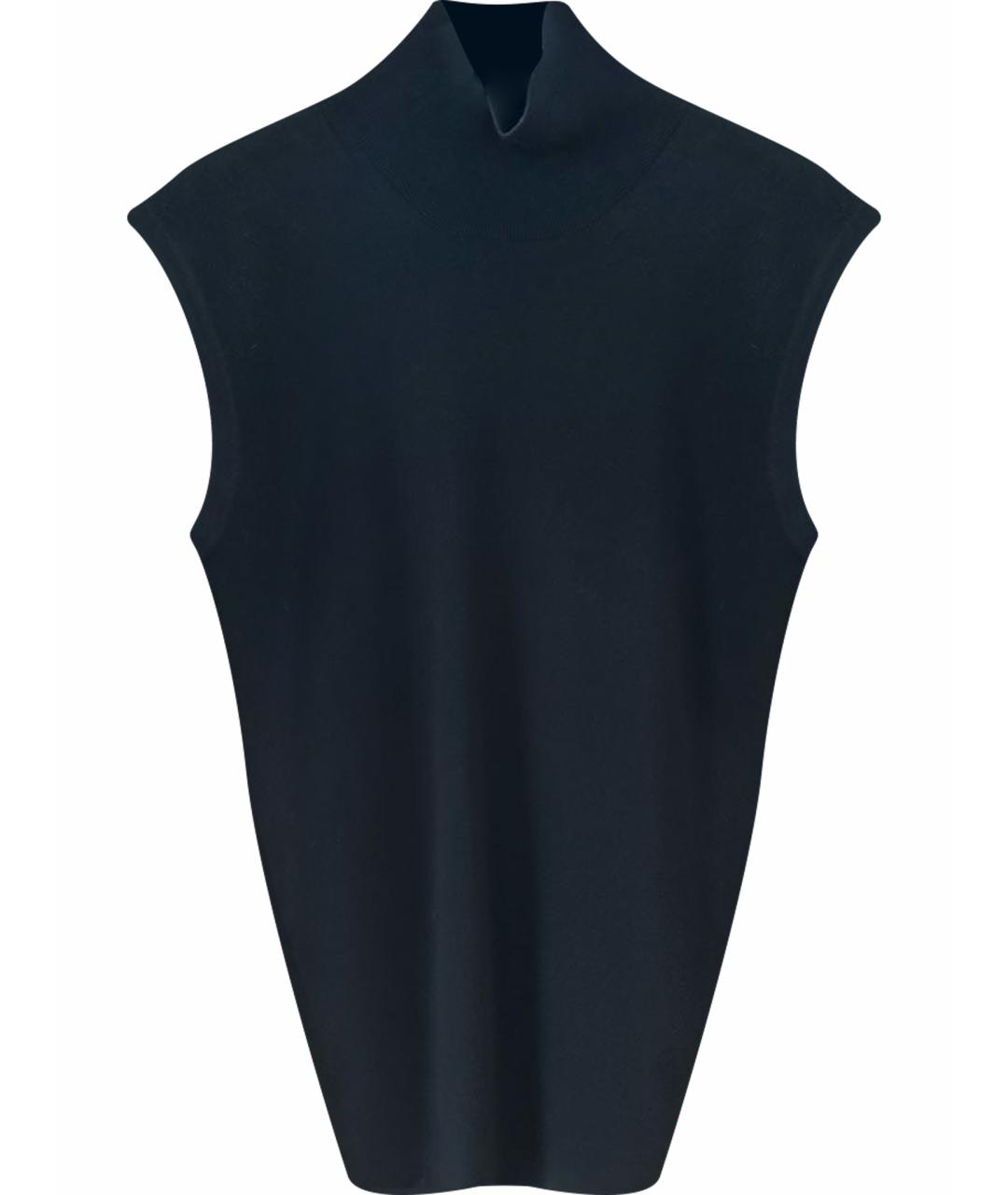 MAX MARA Черное шерстяное повседневное платье, фото 1