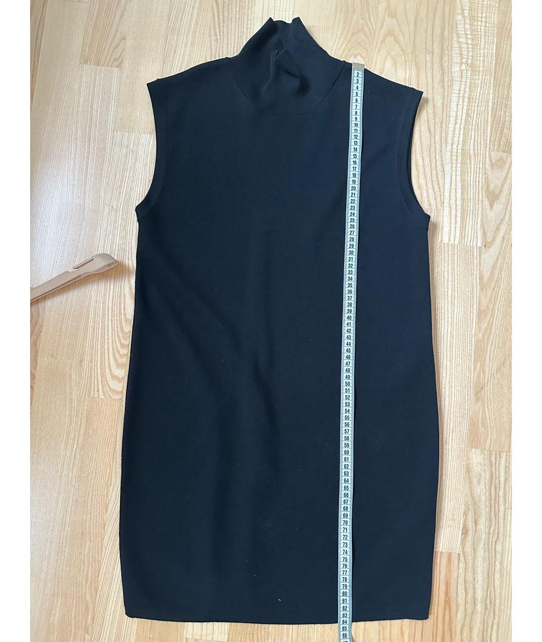 MAX MARA Черное шерстяное повседневное платье, фото 2