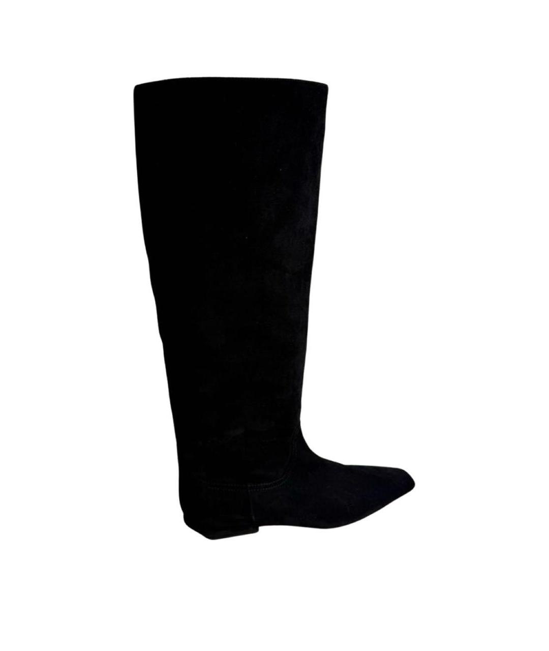 PARIS TEXAS Черные замшевые сапоги, фото 1