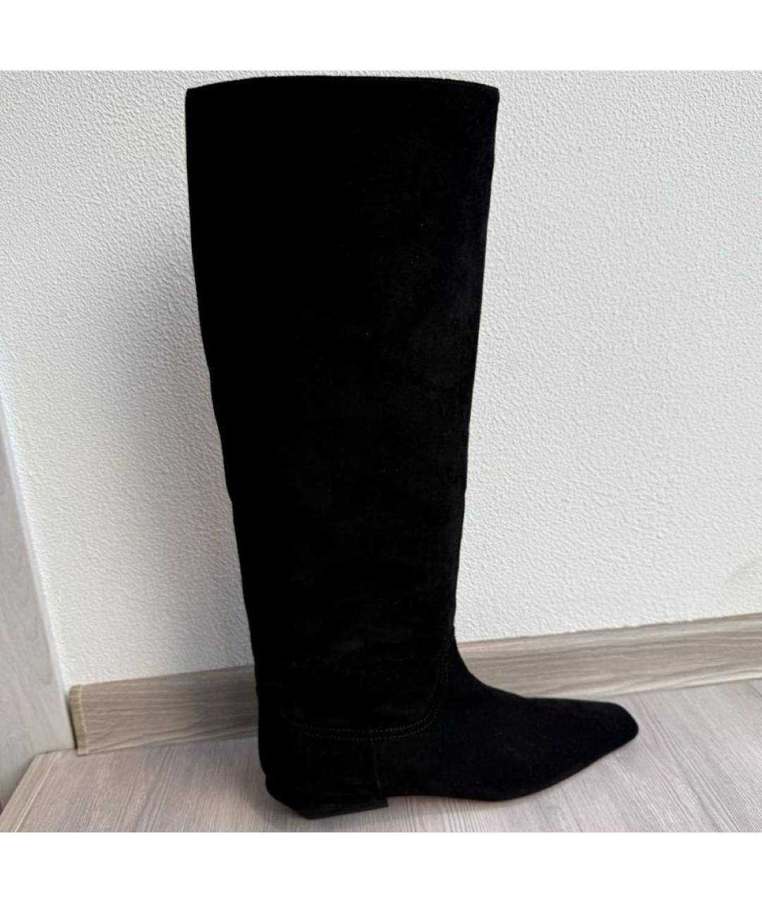 PARIS TEXAS Черные замшевые сапоги, фото 6