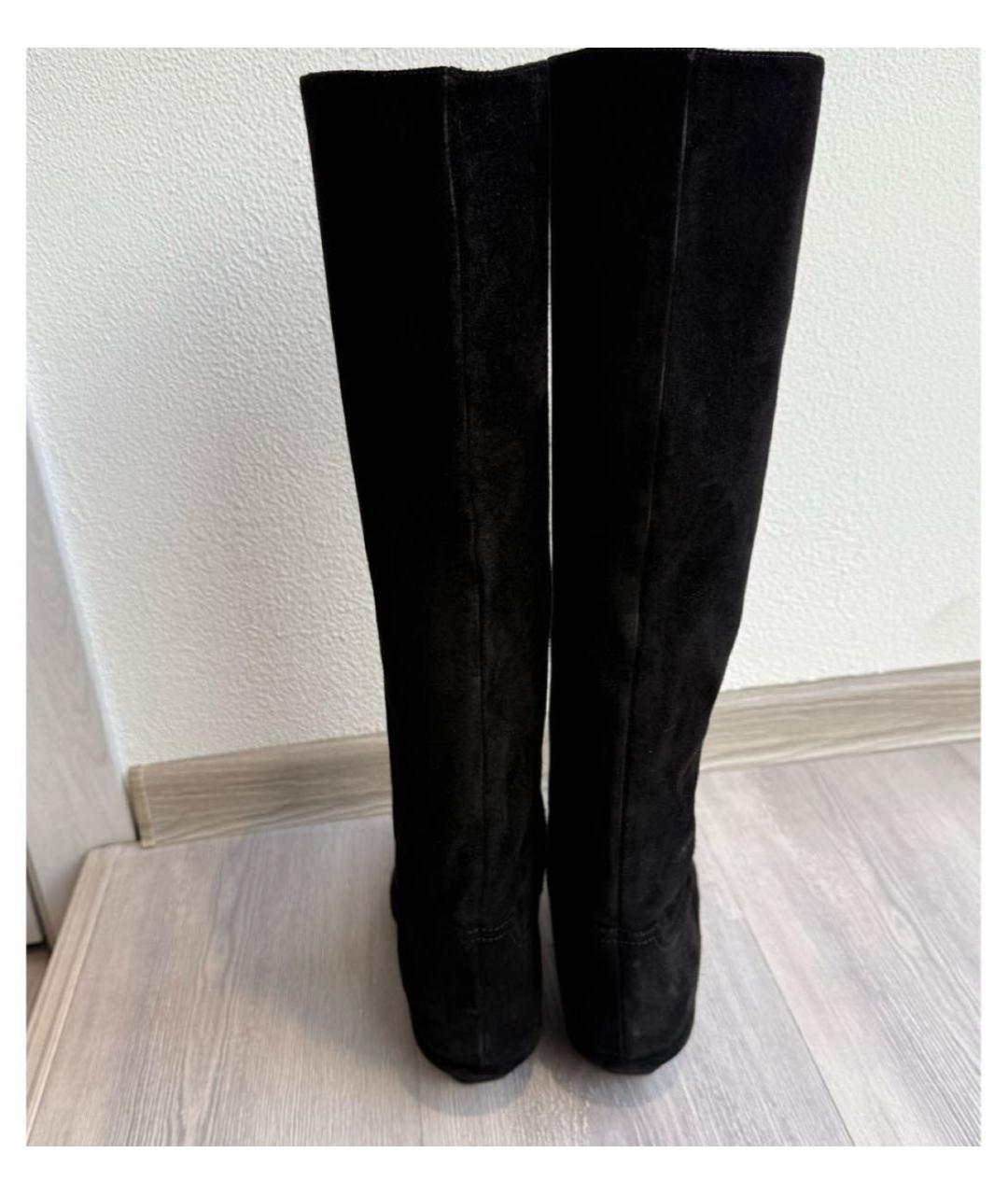 PARIS TEXAS Черные замшевые сапоги, фото 4