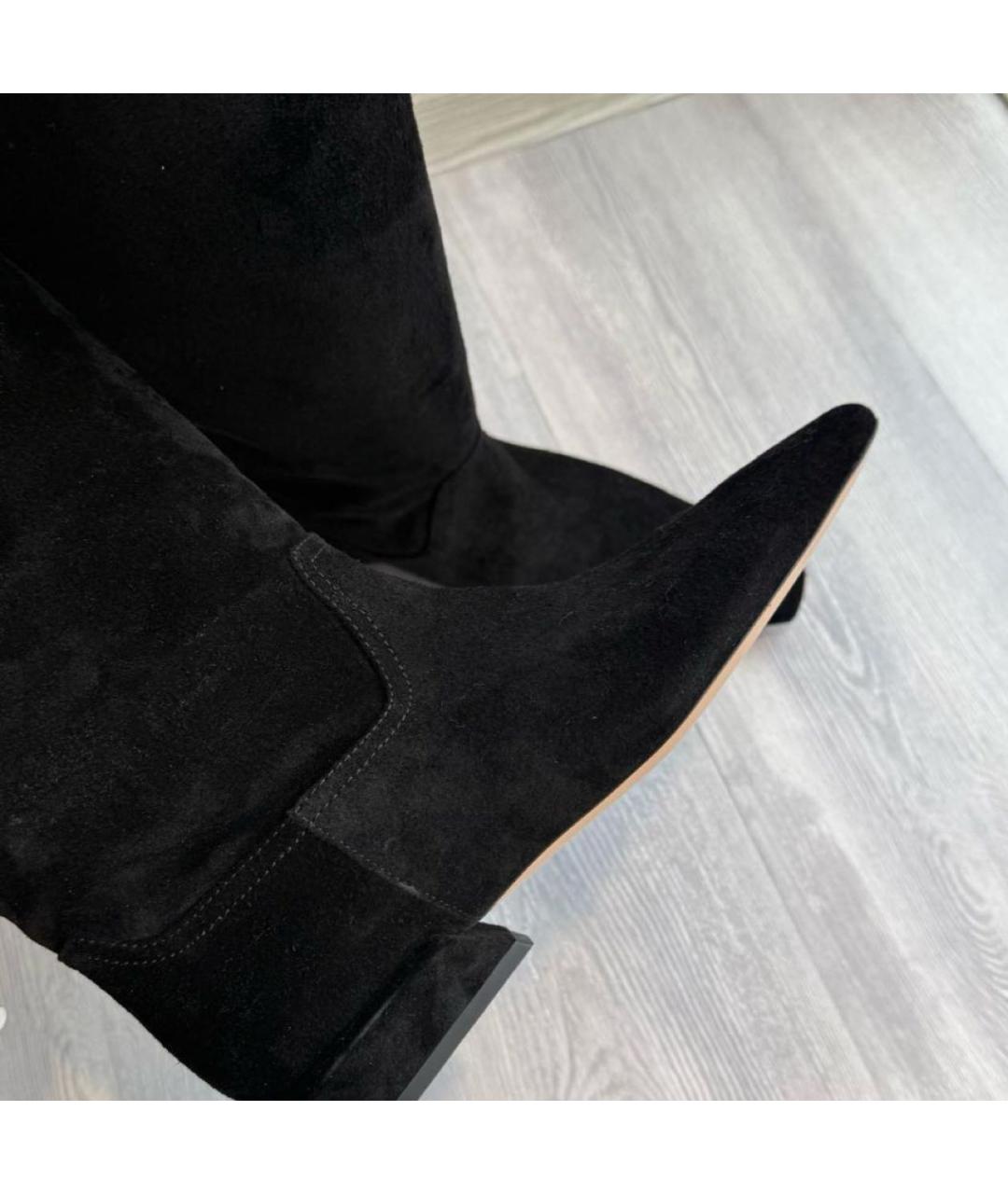PARIS TEXAS Черные замшевые сапоги, фото 5