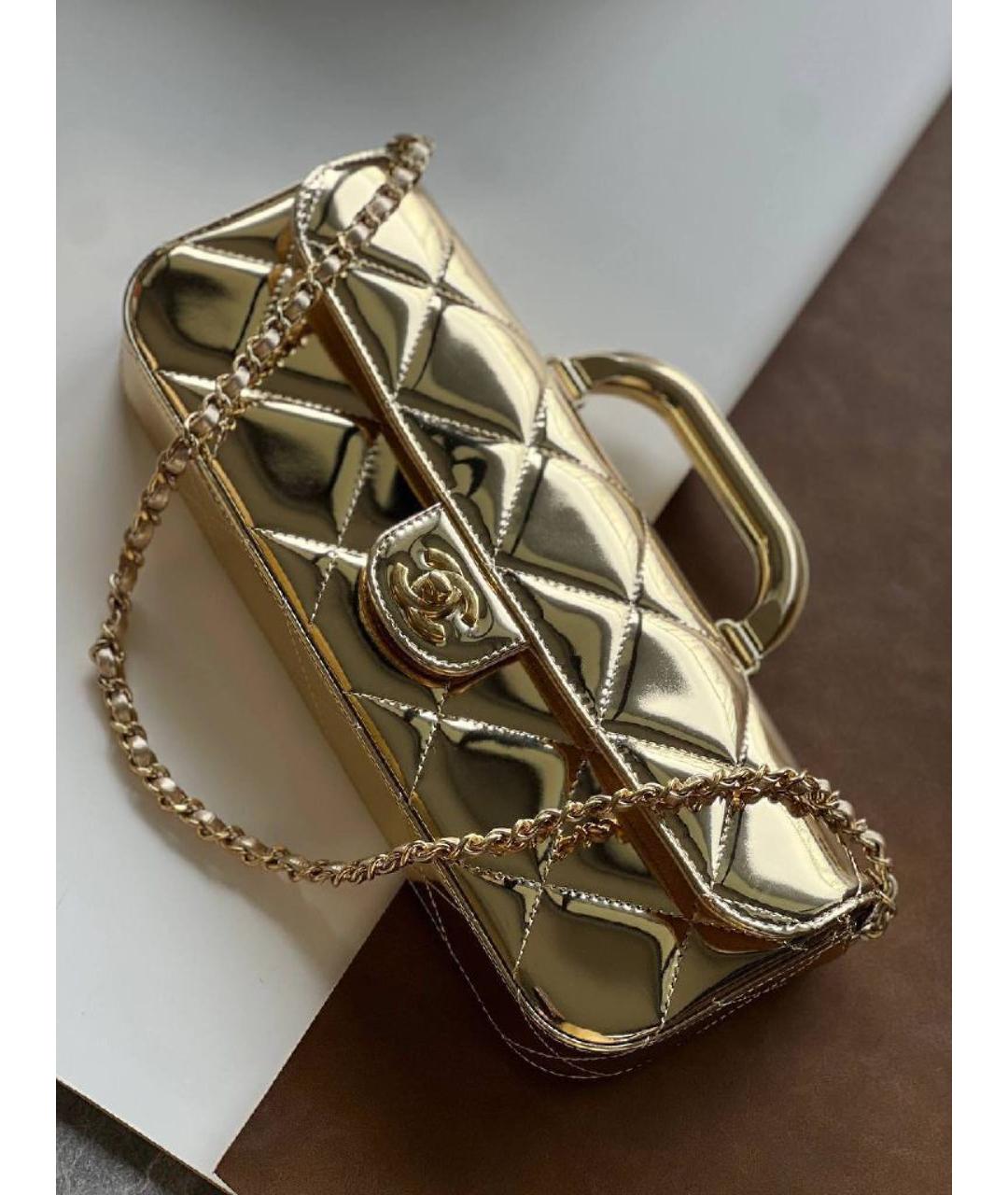 CHANEL Бордовая кожаная сумка с короткими ручками, фото 7