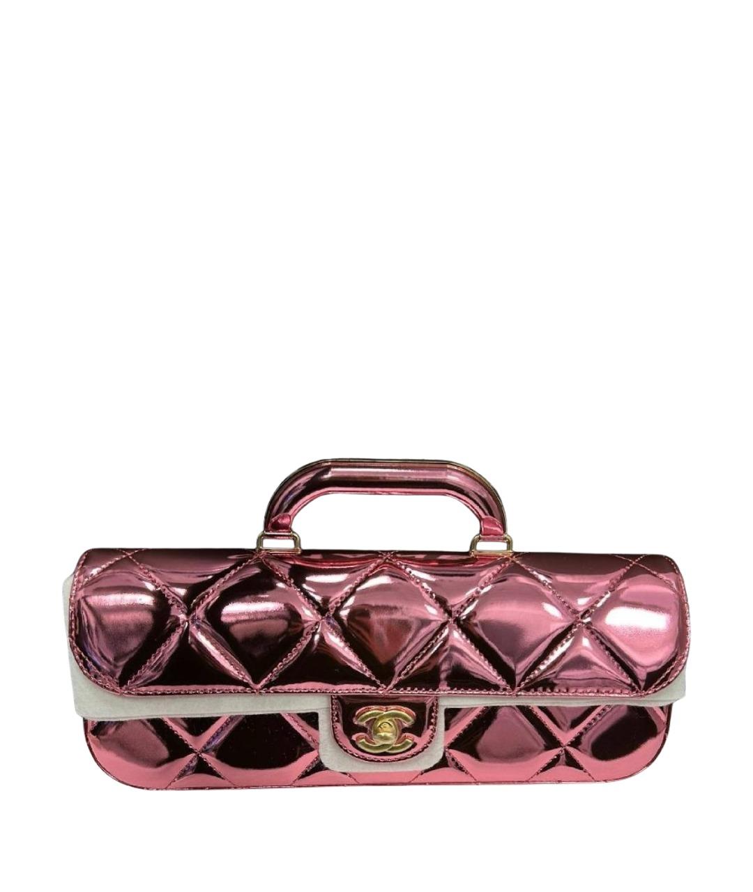 CHANEL Бордовая кожаная сумка с короткими ручками, фото 1
