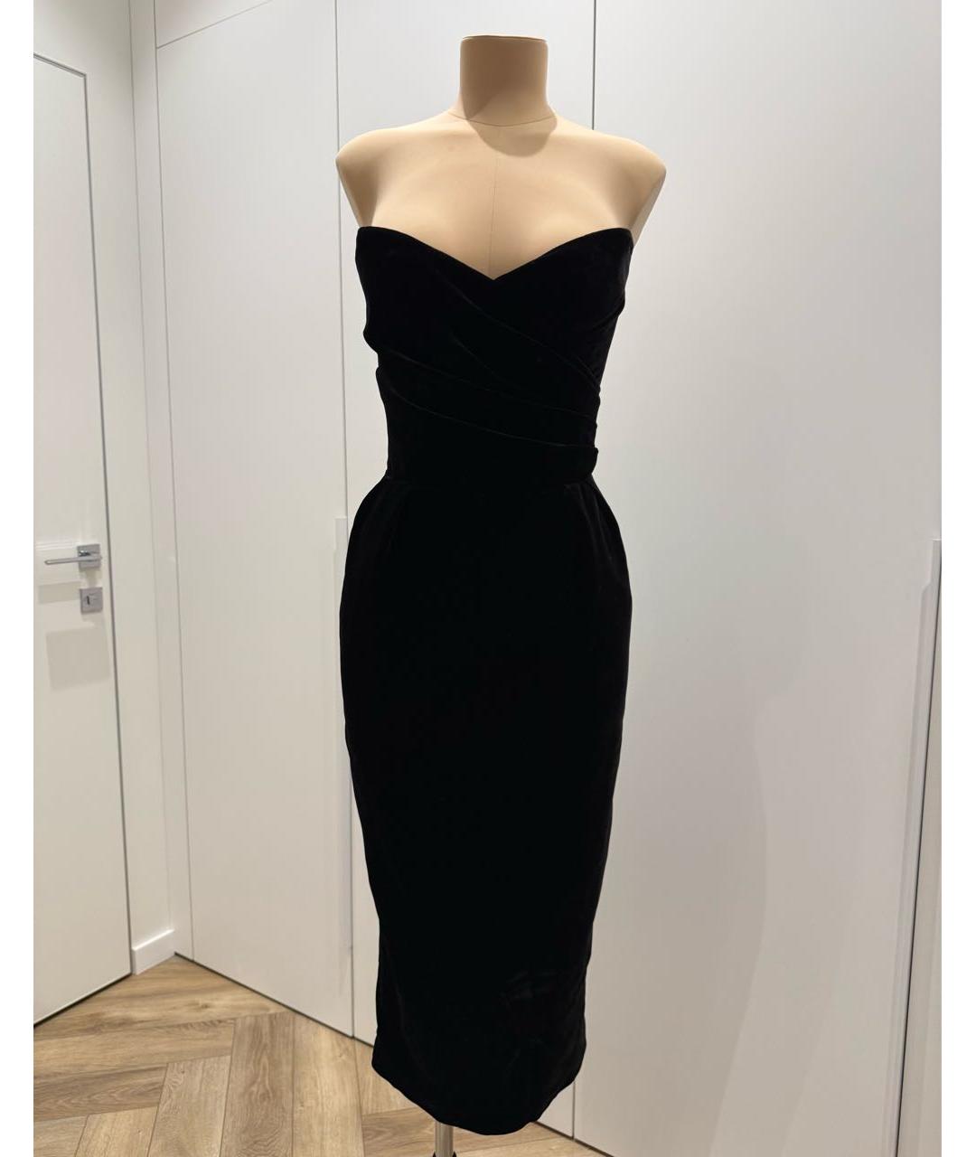 RASARIO Черное бархатное вечернее платье, фото 6