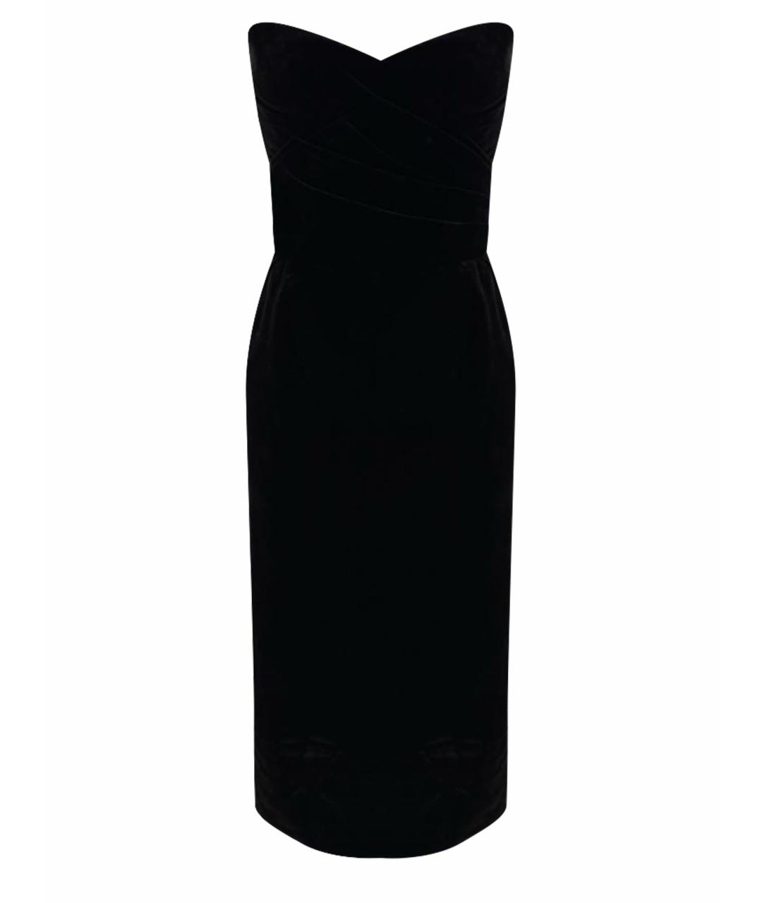 RASARIO Черное бархатное вечернее платье, фото 1