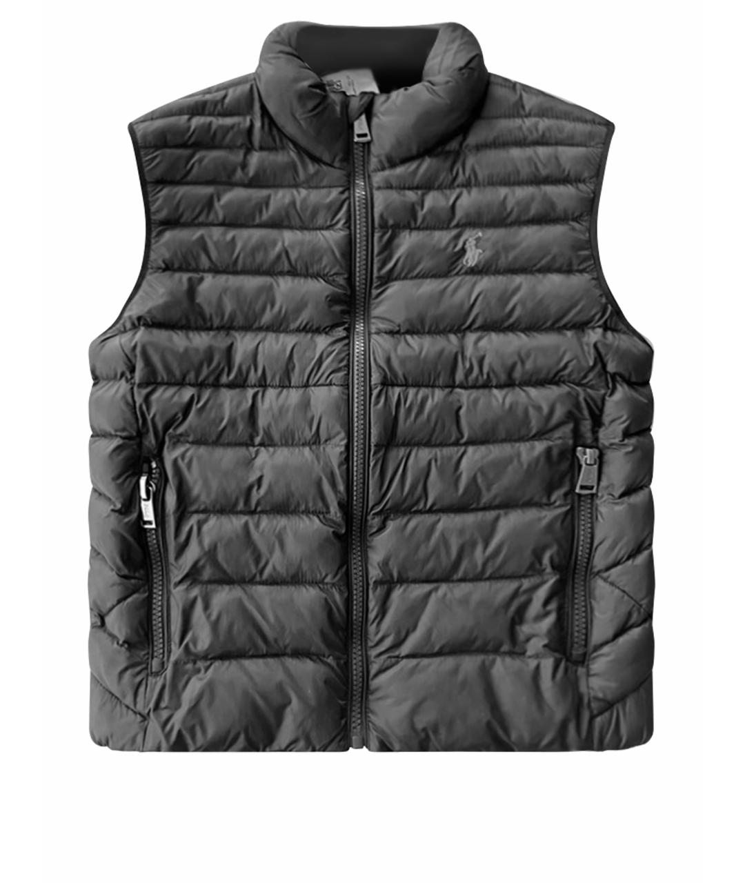 POLO RALPH LAUREN Темно-синий полиэстеровый жакет / жилет, фото 1