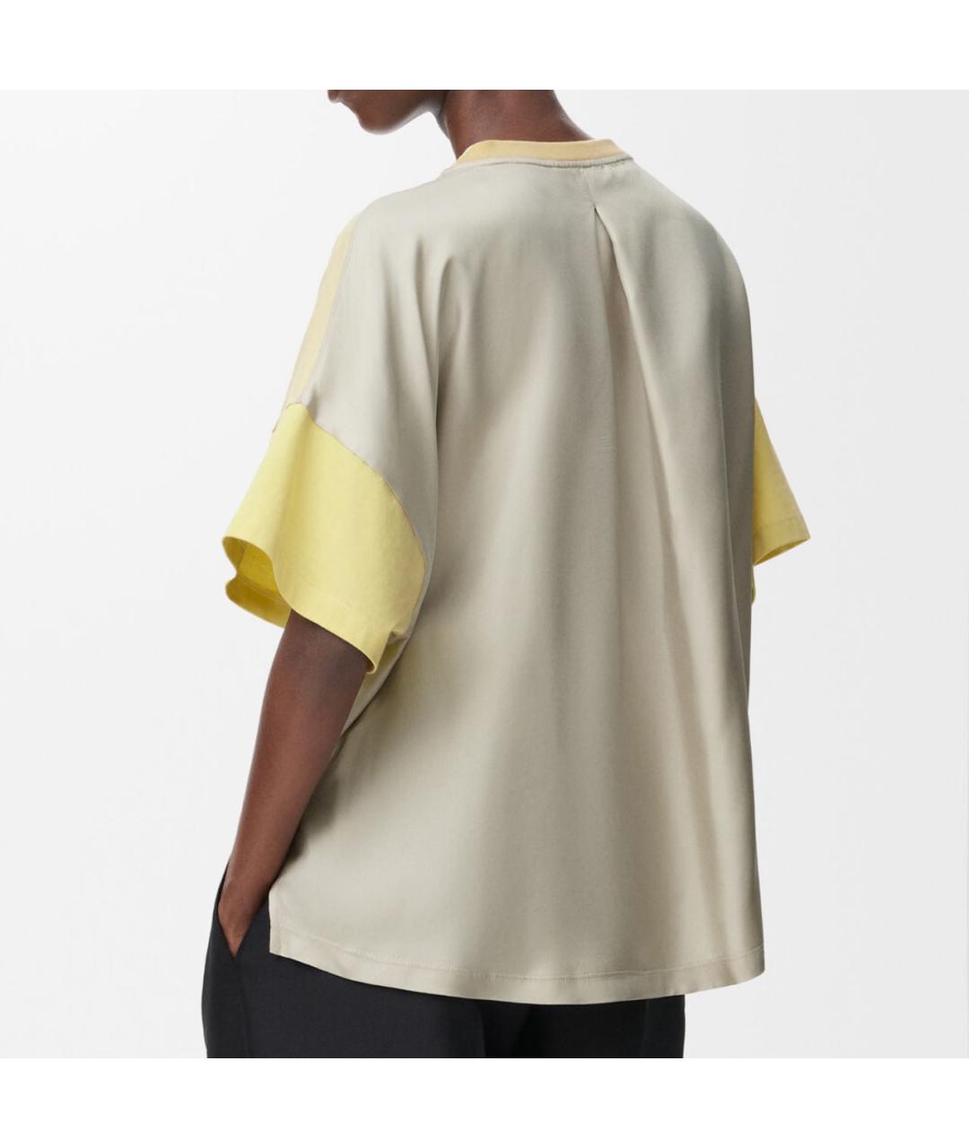 LOEWE Желтая хлопковая футболка, фото 2