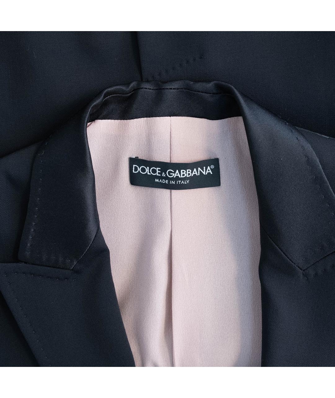 DOLCE&GABBANA Черный хлопковый жакет/пиджак, фото 3