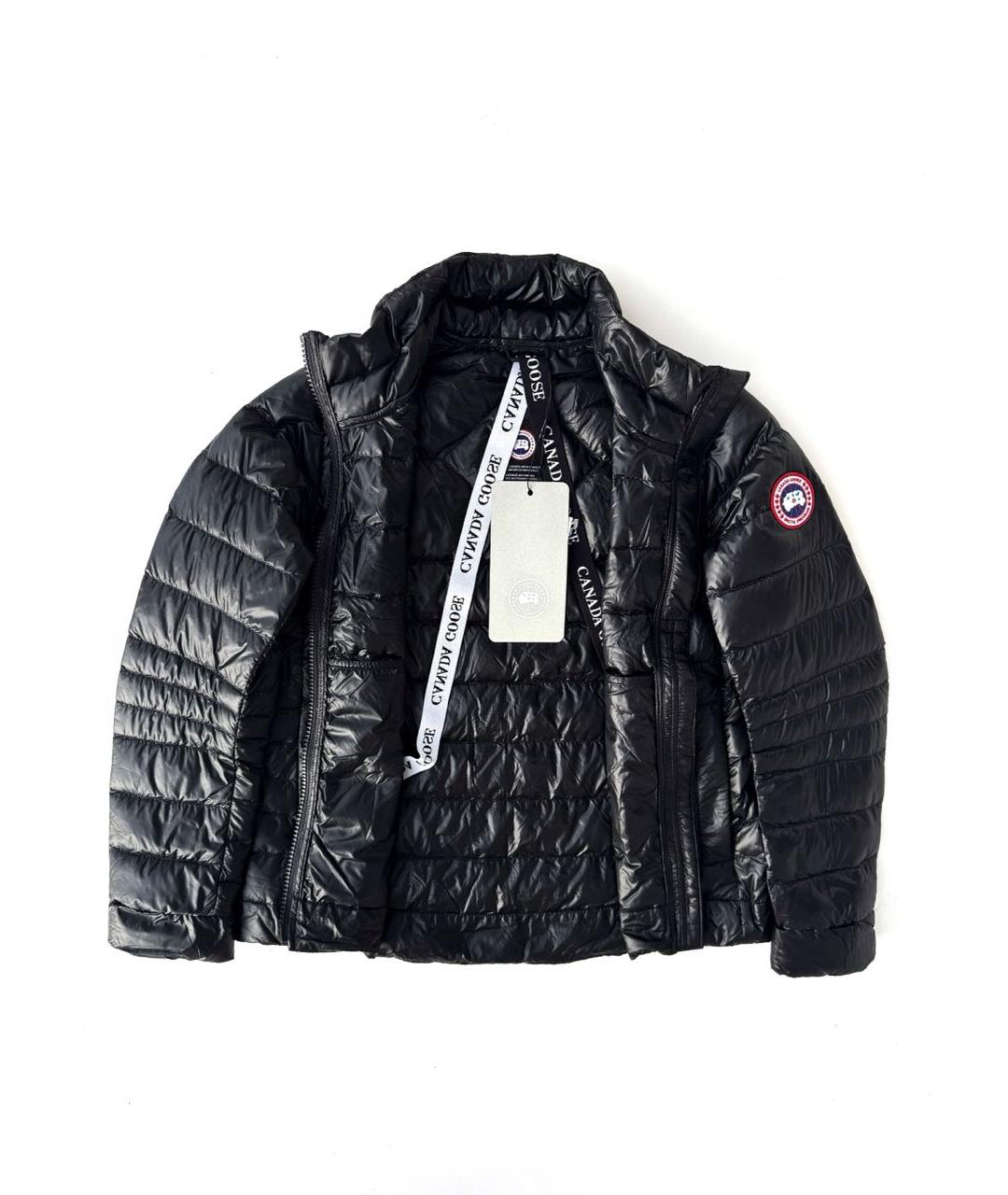 CANADA GOOSE Черный полиэстеровый пуховик, фото 4
