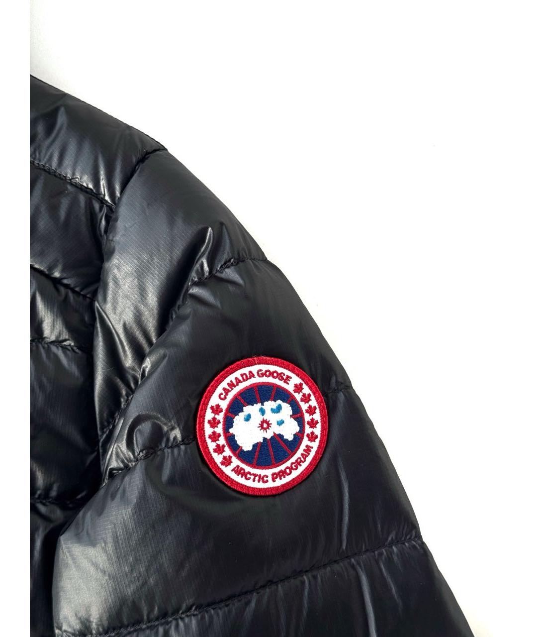 CANADA GOOSE Черный полиэстеровый пуховик, фото 3