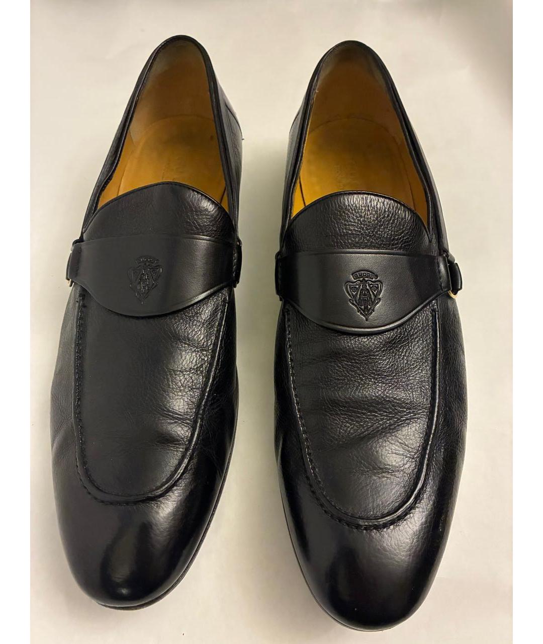 GUCCI Черные кожаные лоферы, фото 3