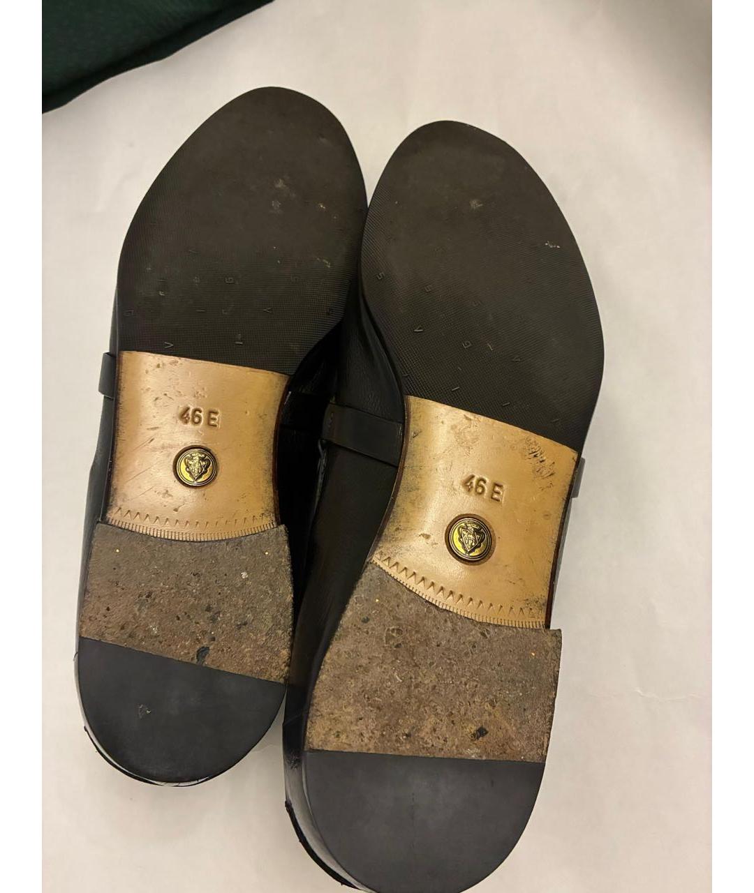 GUCCI Черные кожаные лоферы, фото 6