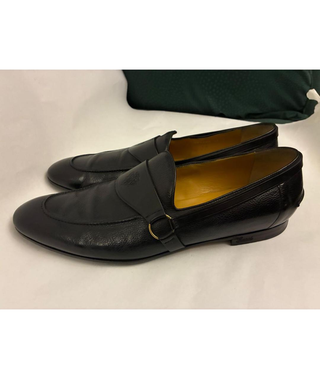 GUCCI Черные кожаные лоферы, фото 8