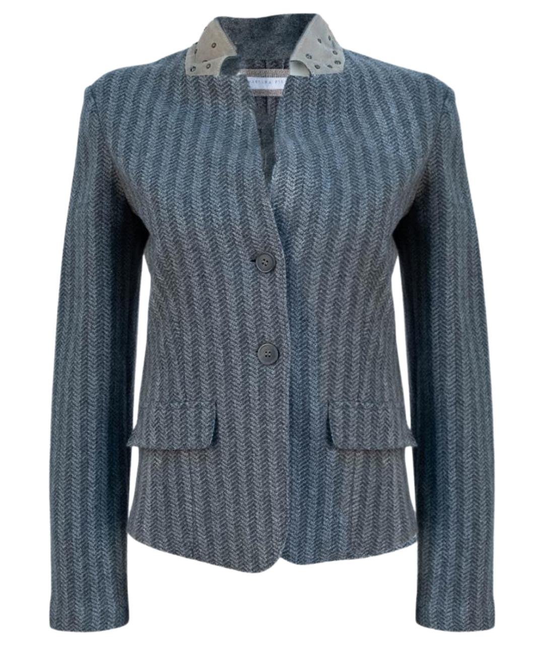 FABIANA FILIPPI Серый шерстяной жакет/пиджак, фото 1