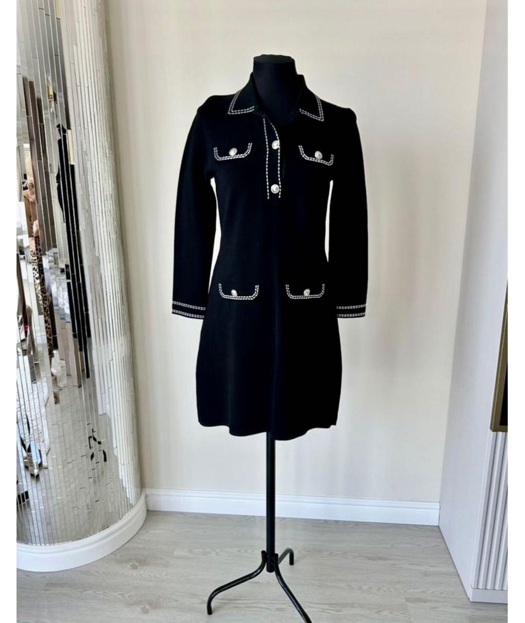 MICHAEL KORS Черное вискозное повседневное платье, фото 6