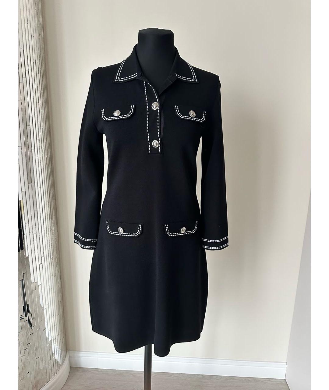 MICHAEL KORS Черное вискозное повседневное платье, фото 4