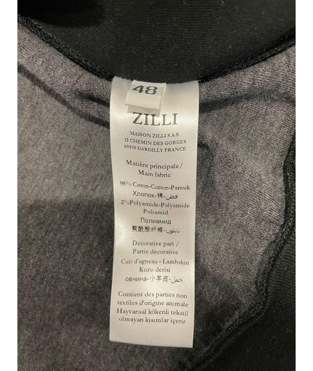 ZILLI Черная кожаная куртка, фото 6
