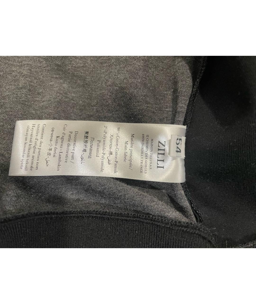 ZILLI Черная кожаная куртка, фото 8