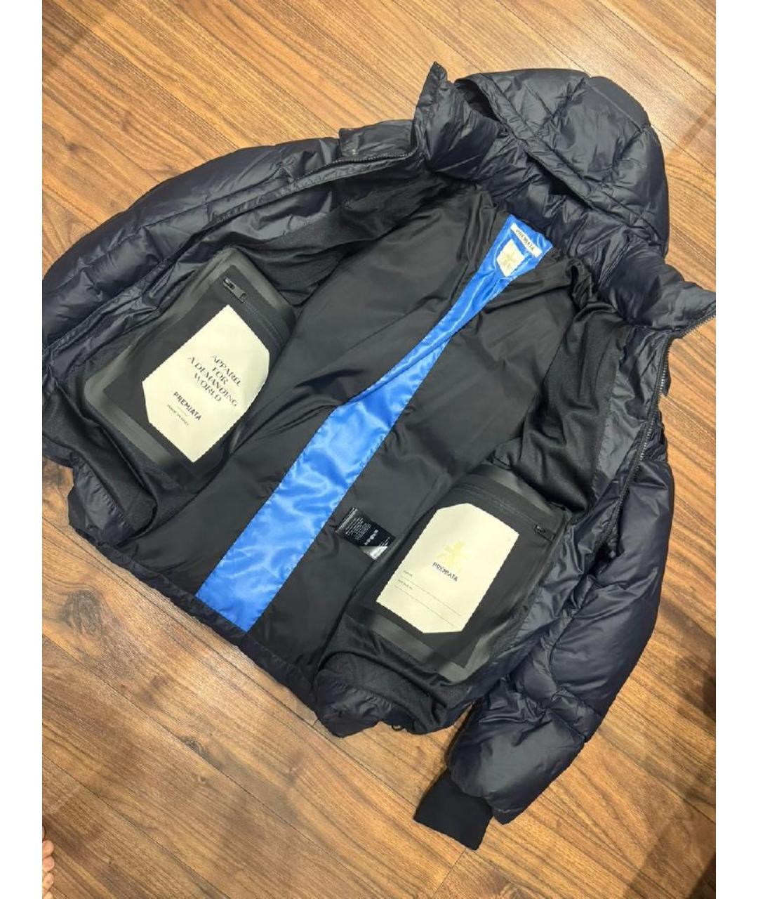 PREMIATA Темно-синий полиамидовый пуховик, фото 3