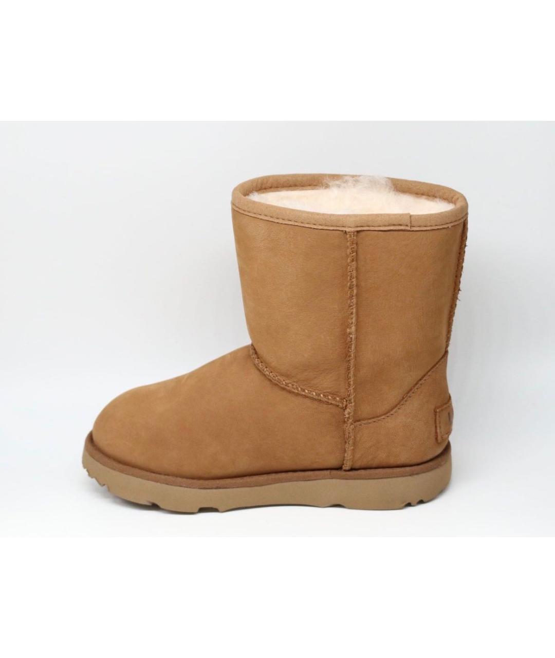 UGG AUSTRALIA Коричневые кожаные полусапоги, фото 2