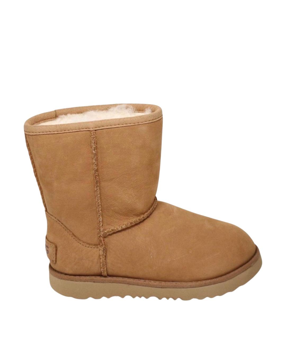 UGG AUSTRALIA Коричневые кожаные полусапоги, фото 1