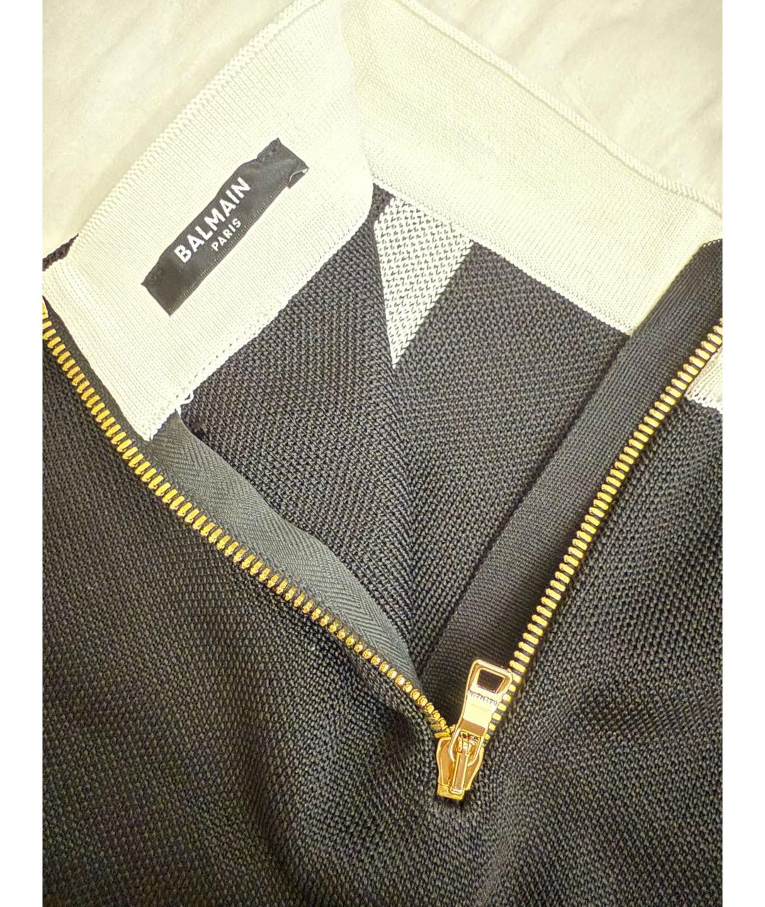 BALMAIN Черная юбка мини, фото 3