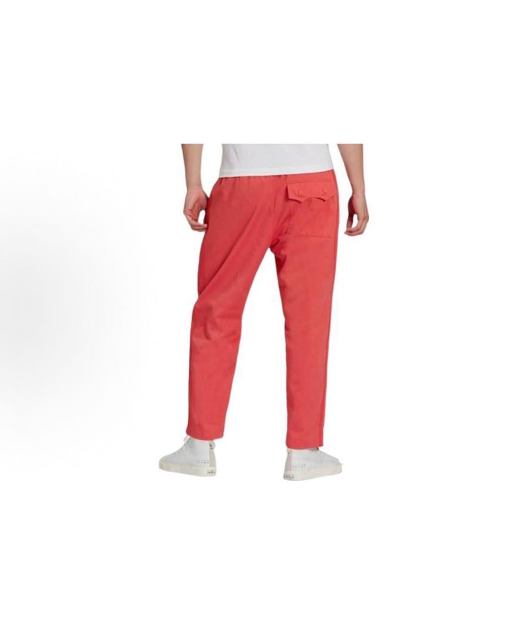 ADIDAS Красные хлопковые повседневные брюки, фото 2