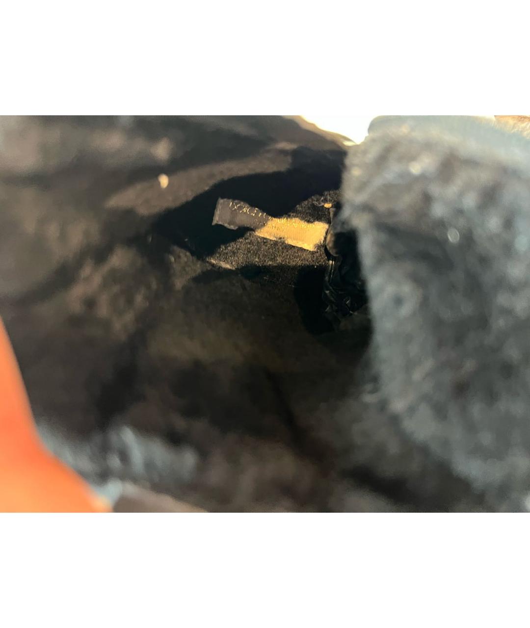 DOLCE&GABBANA Черные кожаные ботинки, фото 5